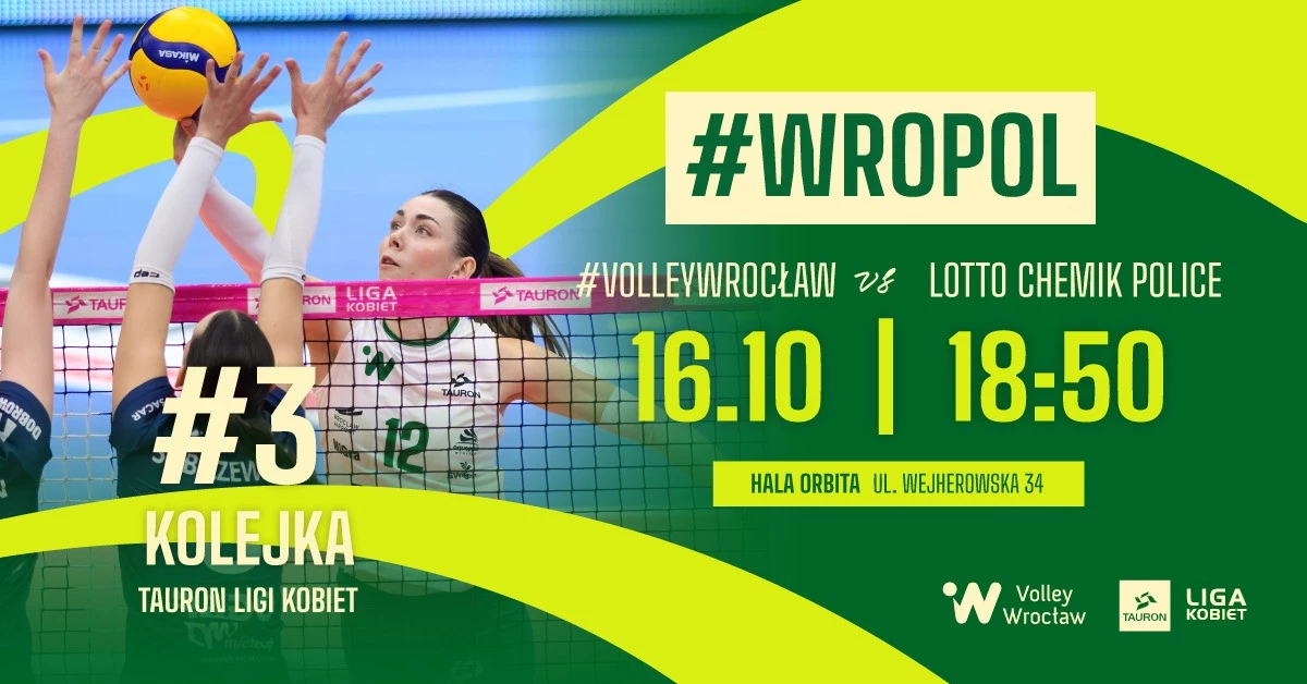 #VolleyWrocław vs LOTTO Chemik Police